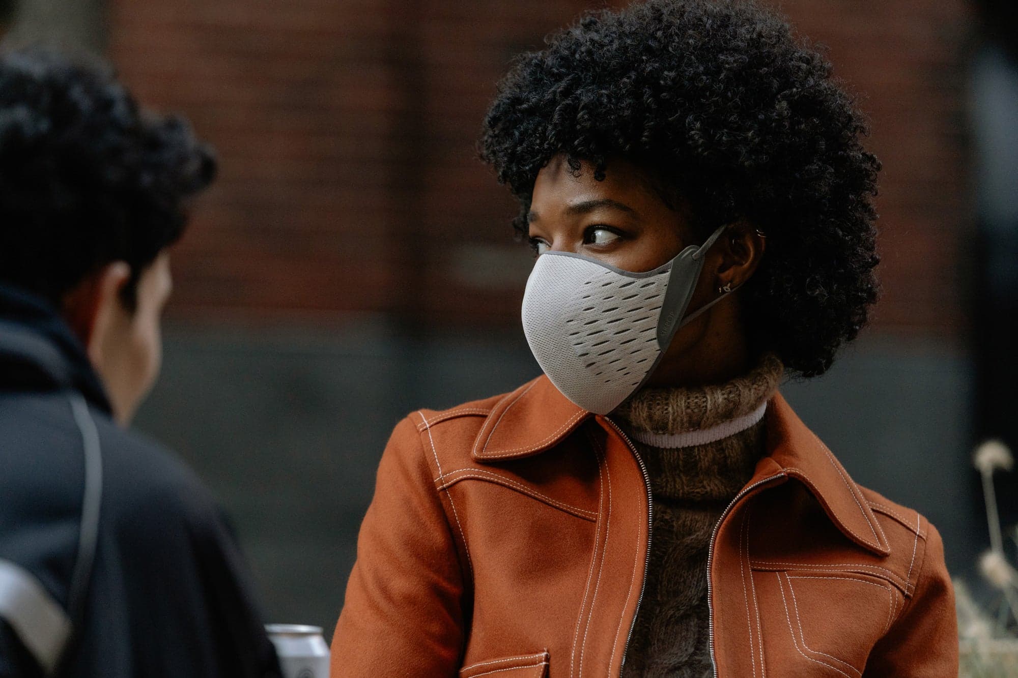 AirPop Active mask showcasing the 3D Aerodome design